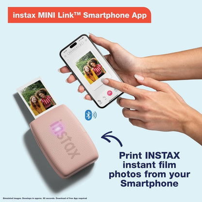Fujifilm Mini Link 3 Smartphone Printer Bundle - Clay White