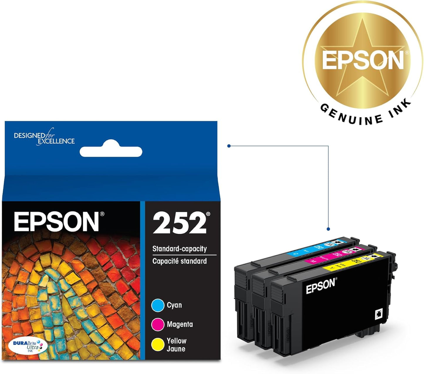 Epson T252520-S DURABrite Ultra Ink Color Combo Pack