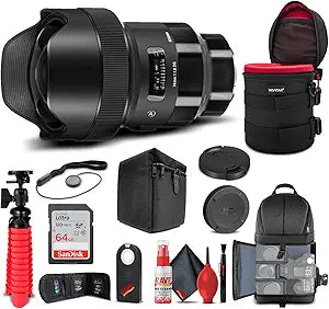 Sigma 450965 14mm f/1.8 DG HSM Art Lens - Sony E Mount Bundle