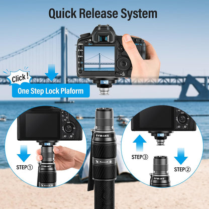 Sirui SIRUI 145 Rapid Carbon Fiber Monopod with Feet