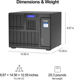 QNAP TVS-h1288X-W1250 Media NAS 10GbE