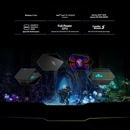 MSI CROSSHAIR1614057 16" 144Hz RTX 4070 Gaming Laptop