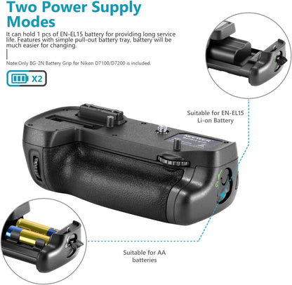 Neewer Neewer MB-D15 Vertical Battery Grip for Nikon