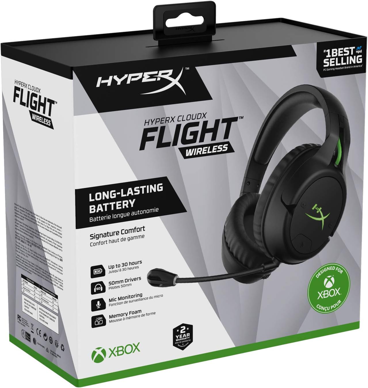 HyperX HX-HSCFX-BK/WW CloudX Flight Wireless Xbox Headset