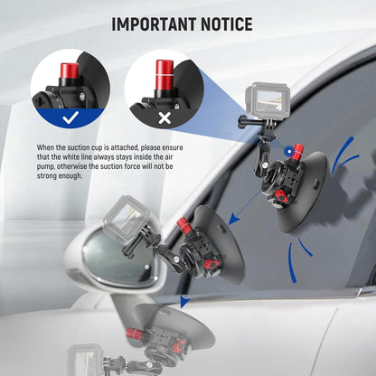 Neewer CA013 6-inch Camera Suction Cup Mount