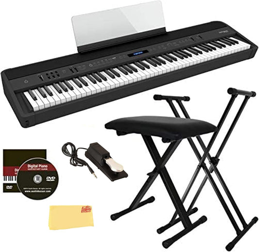 Roland AUS-FP-90X-BK-COMBO-DLX FP-90X Digital Piano Bundle