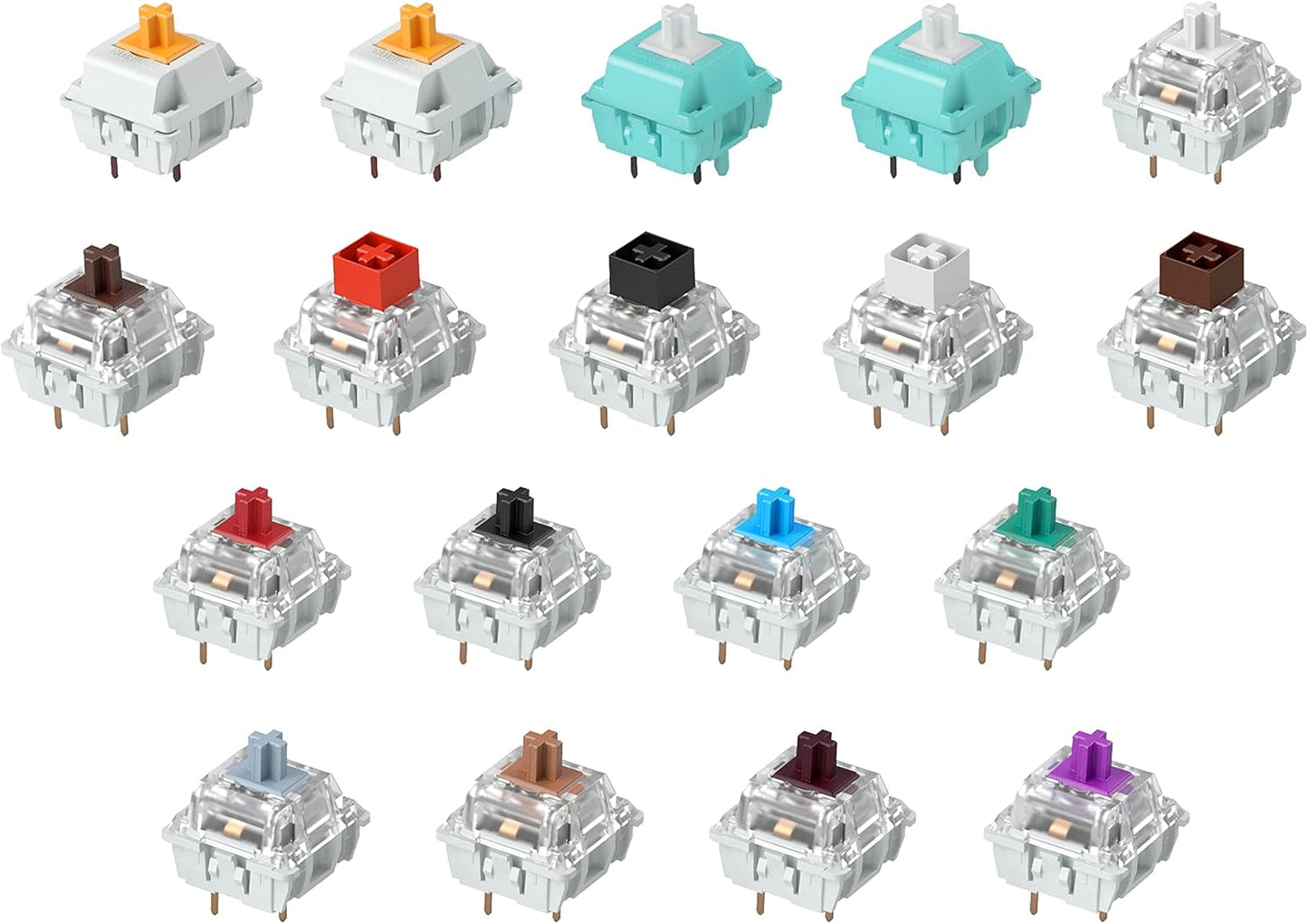 Glorious G-KG Keyboard Switch Sample Pack - Gateron, Kailh, Panda, Lynx