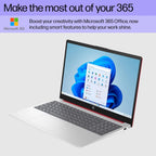 HP TPN-Q284 15.6-inch Laptop N200 8GB/128GB + M365 - Red