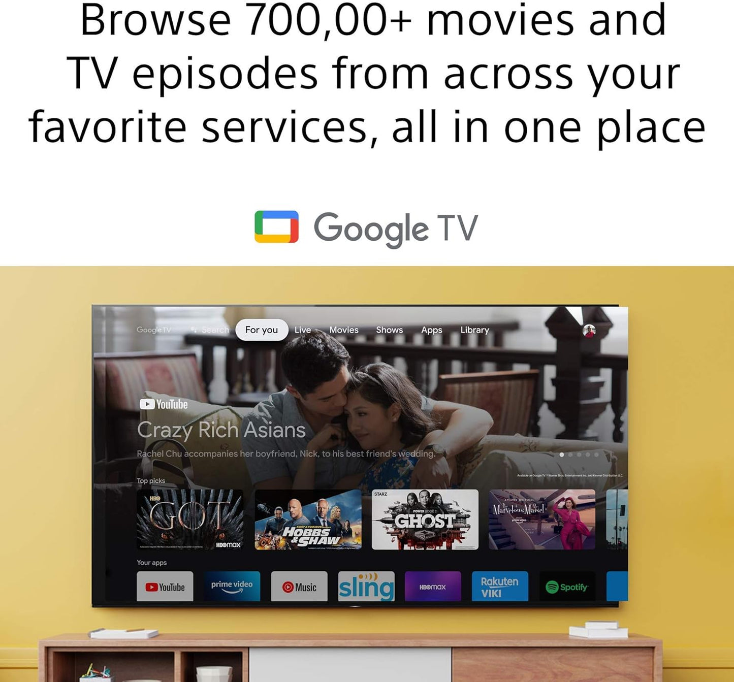 Sony KD50X80J 50-Inch 4K HDR Smart TV (Used)