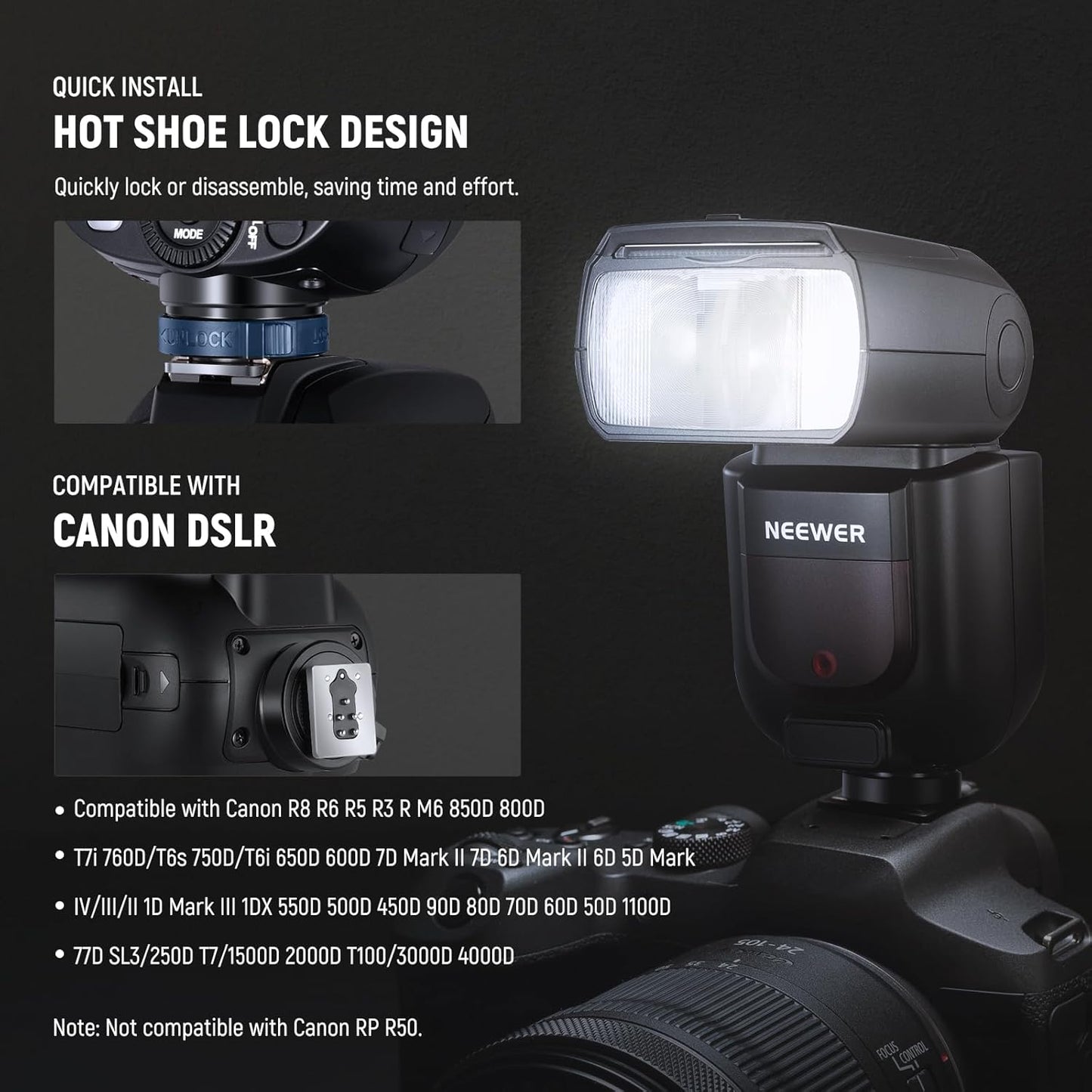 Neewer Z760-C TTL Speedlite Flash Kit Canon