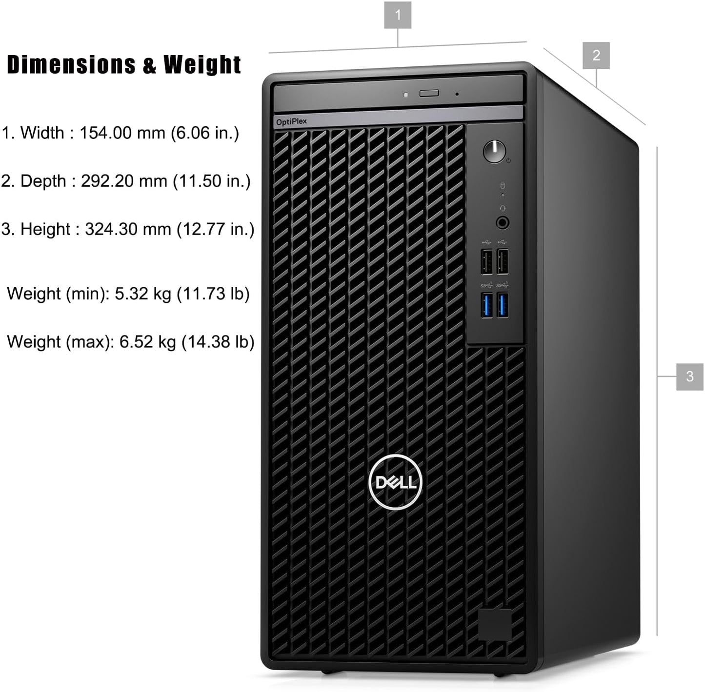 Dell 7010 Tower Desktop i5-13500 16GB 512GB SSD WiFi