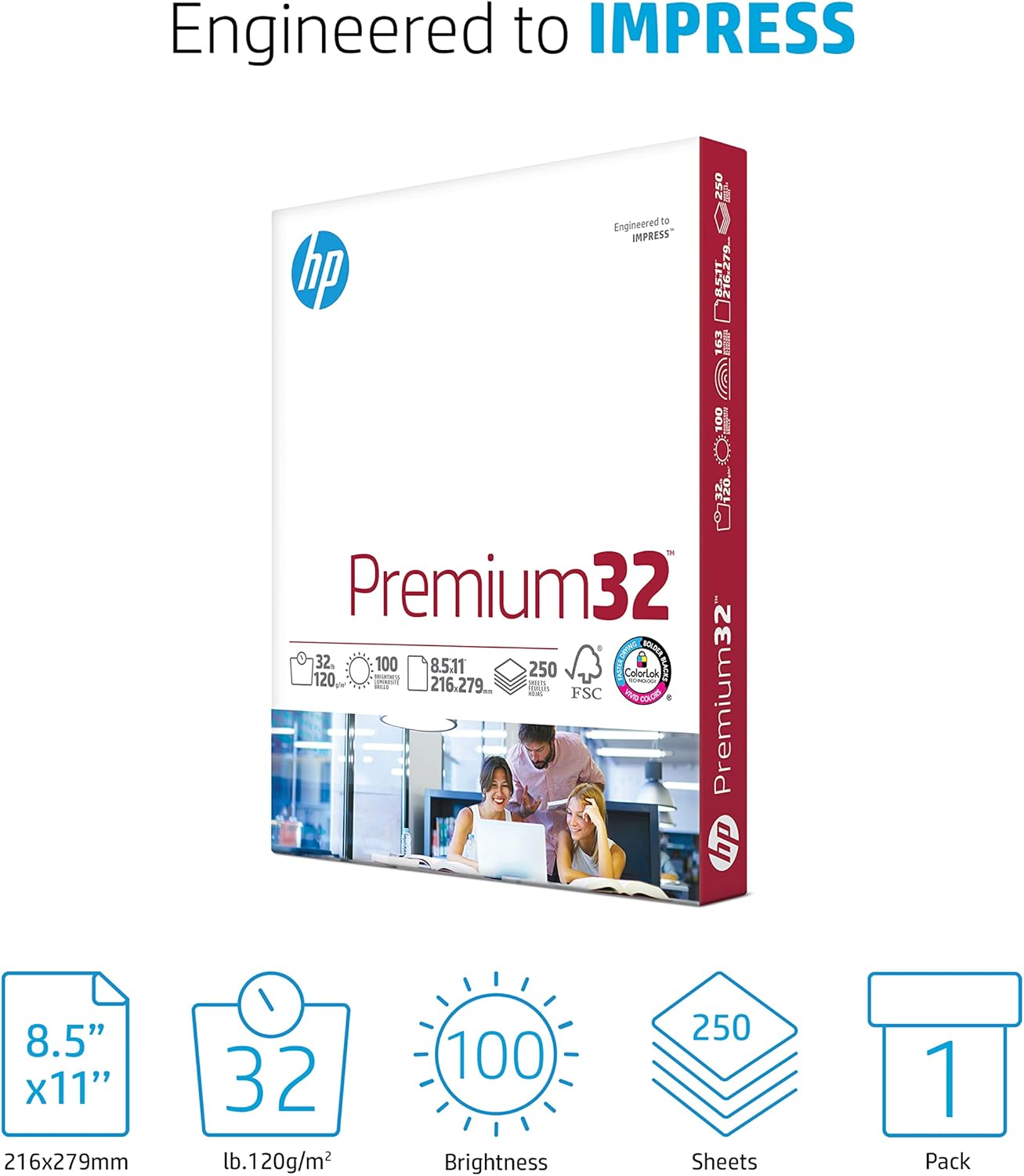 HP 113500R Premium 32 lb Printing Paper
