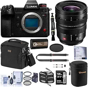 Panasonic DC-S1H Mirrorless Camera Bundle: 16-35mm Lens & Accessories