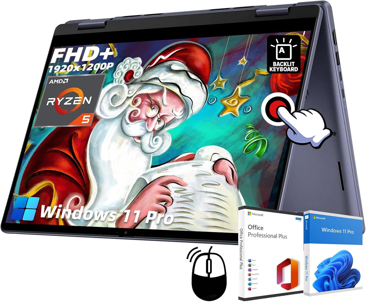 Dell Inspiron 7445 Ryzen 5 2-in-1 Touchscreen Laptop