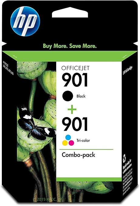 HP CN069FN#140 901 Black & Tri-Color Ink Cartridges