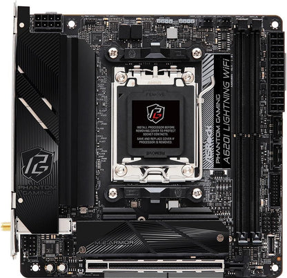 ASRock 90-MXBMN0-A0UAYZ A620I Lightning WiFi Mini-ITX Motherboard