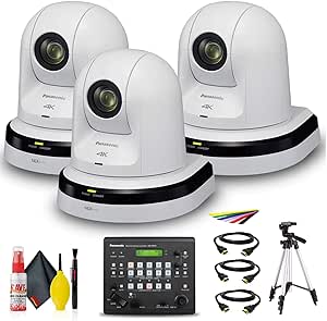 Panasonic 4K PTZ Camera 20x Zoom AW-UN70WPJ Bundle