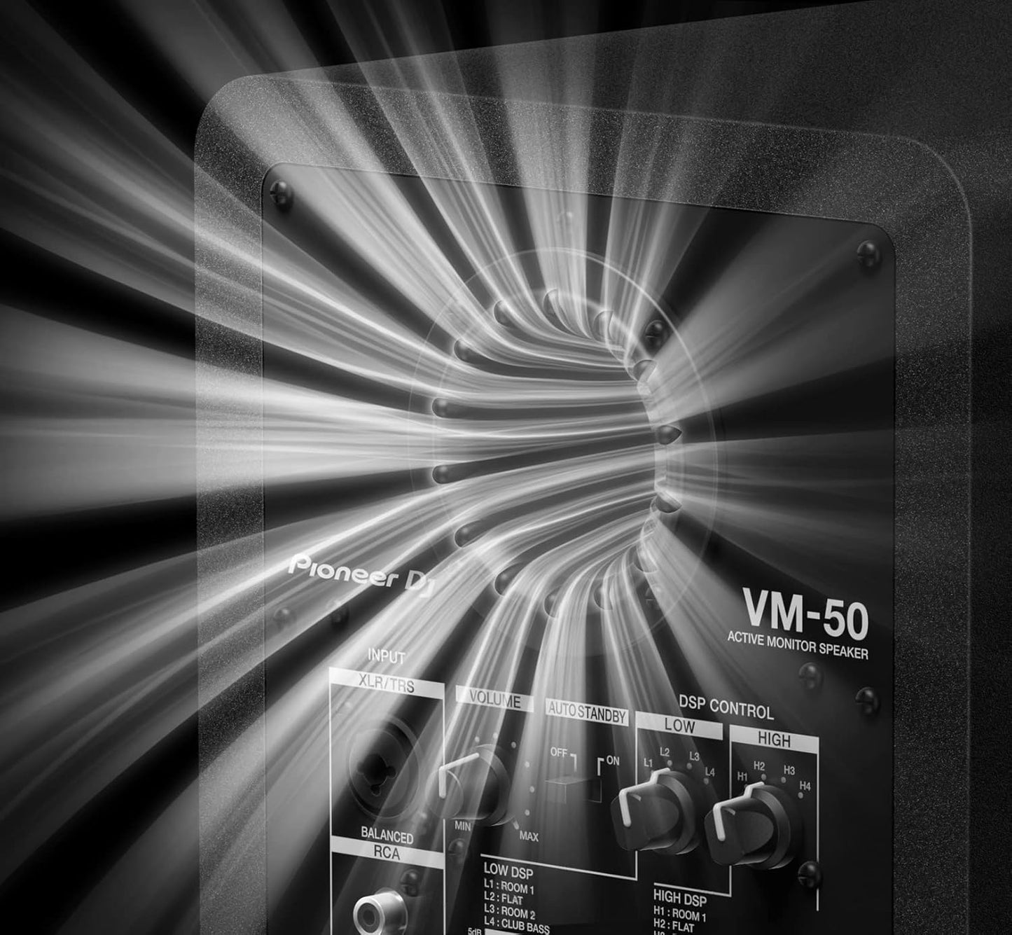 Pioneer DJ VM-70PDJ 6.5-inch Active Monitor Speaker Black