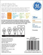 GE Halogen PAR38 Flood Light Bulb, 38W, Indoor/Outdoor (4-Pack)