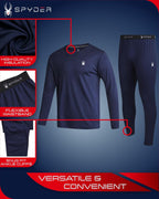 Spyder Thermal Underwear Set Men's Fleece Lined Long Johns
