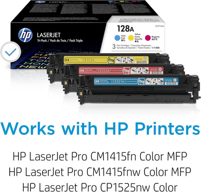 HP CF371AM 128A Color LaserJet Toner 3-Pack