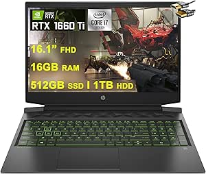 HP Pavilion Laptop 16 i7 GTX 1660 Ti Gaming