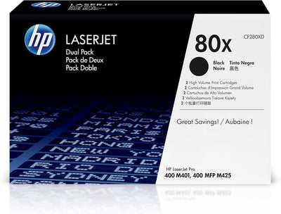 HP CF280XD 80X Black LaserJet Toner 2-Pack