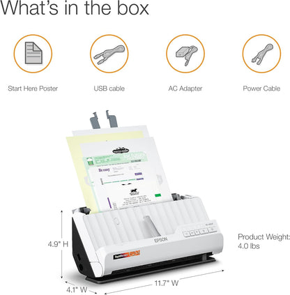 Epson B11B270202 RapidReceipt RR-400W Wireless Receipt Scanner