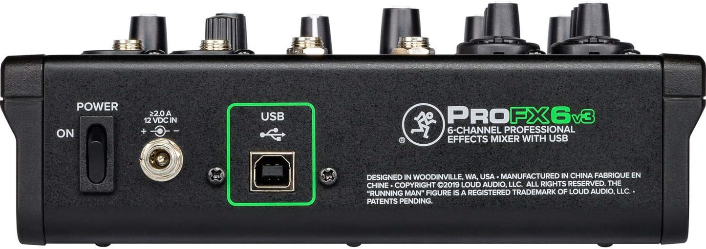 Mackie ProFX6v3 6-Channel USB Effects Mixer