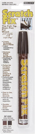 Miller SF1202 Wood Stain Scratch Fix Pen Dark Brown