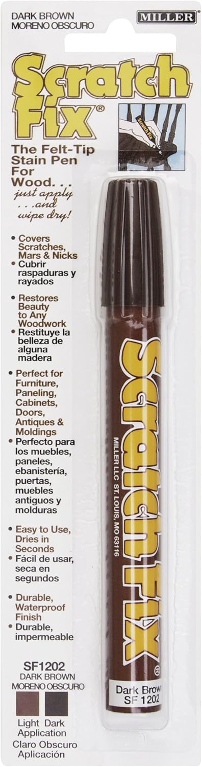 Miller SF1202 Wood Stain Scratch Fix Pen Dark Brown — main product image
