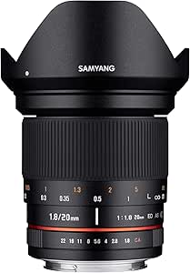 Samyang 1113505101 20mm F1.8 ED AS UMC DSLR Lens
