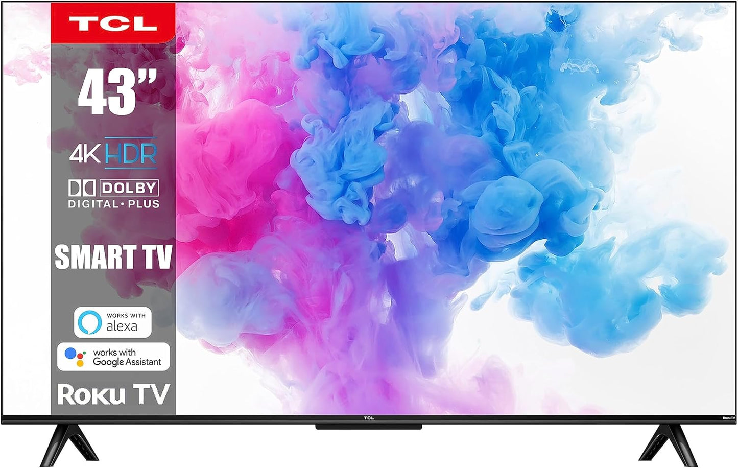 TCL 43-Inch 4K Roku Smart TV - Renewed