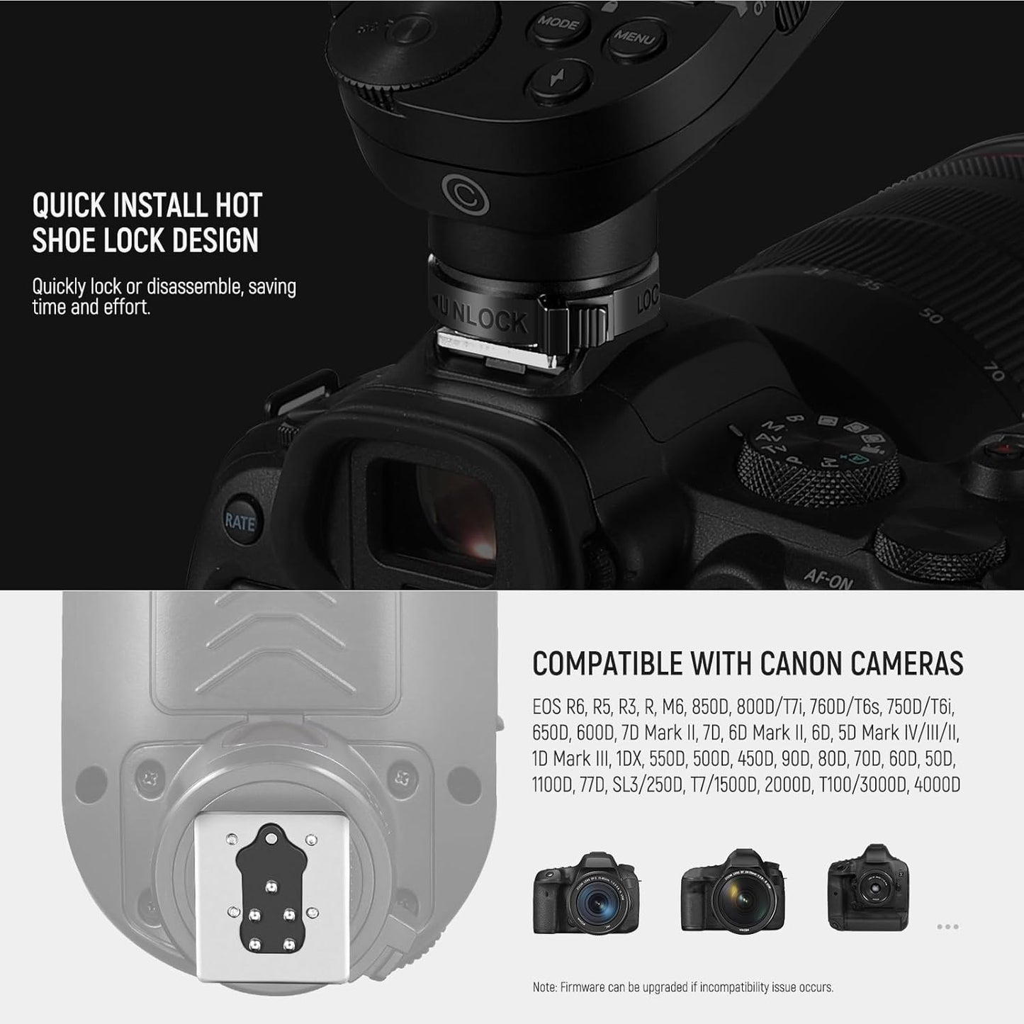 Neewer QPRO-C TTL Wireless Flash Trigger for Canon