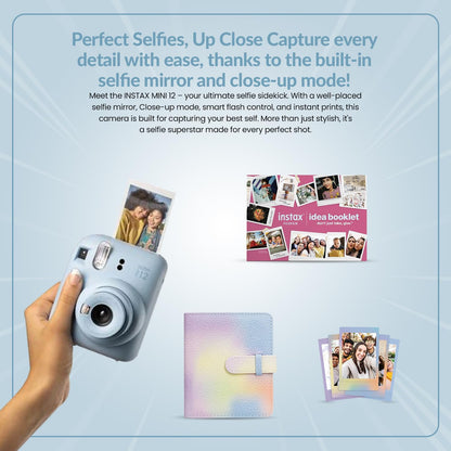 Fujifilm INSTAX mini 12 Pastel Blue Holiday Bundle