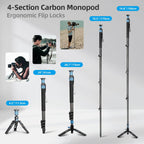 Sirui P-424FL Carbon Fiber Monopod: 75