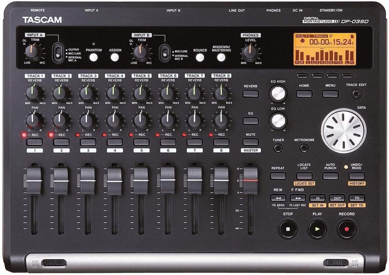 Tascam DP-03SD 8-Track Digital Portastudio Recorder