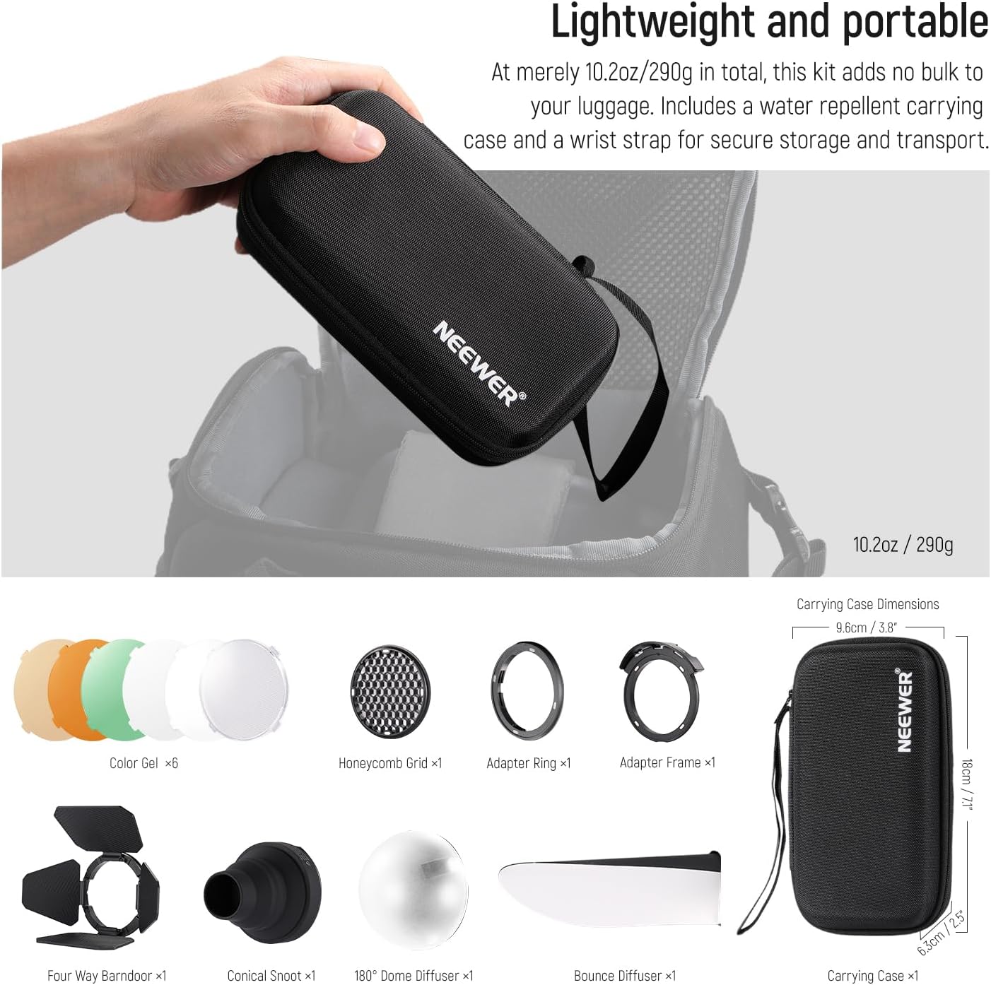 Neewer CRM2 Magnetic Flash Accessories Kit for Round Head Speedlites