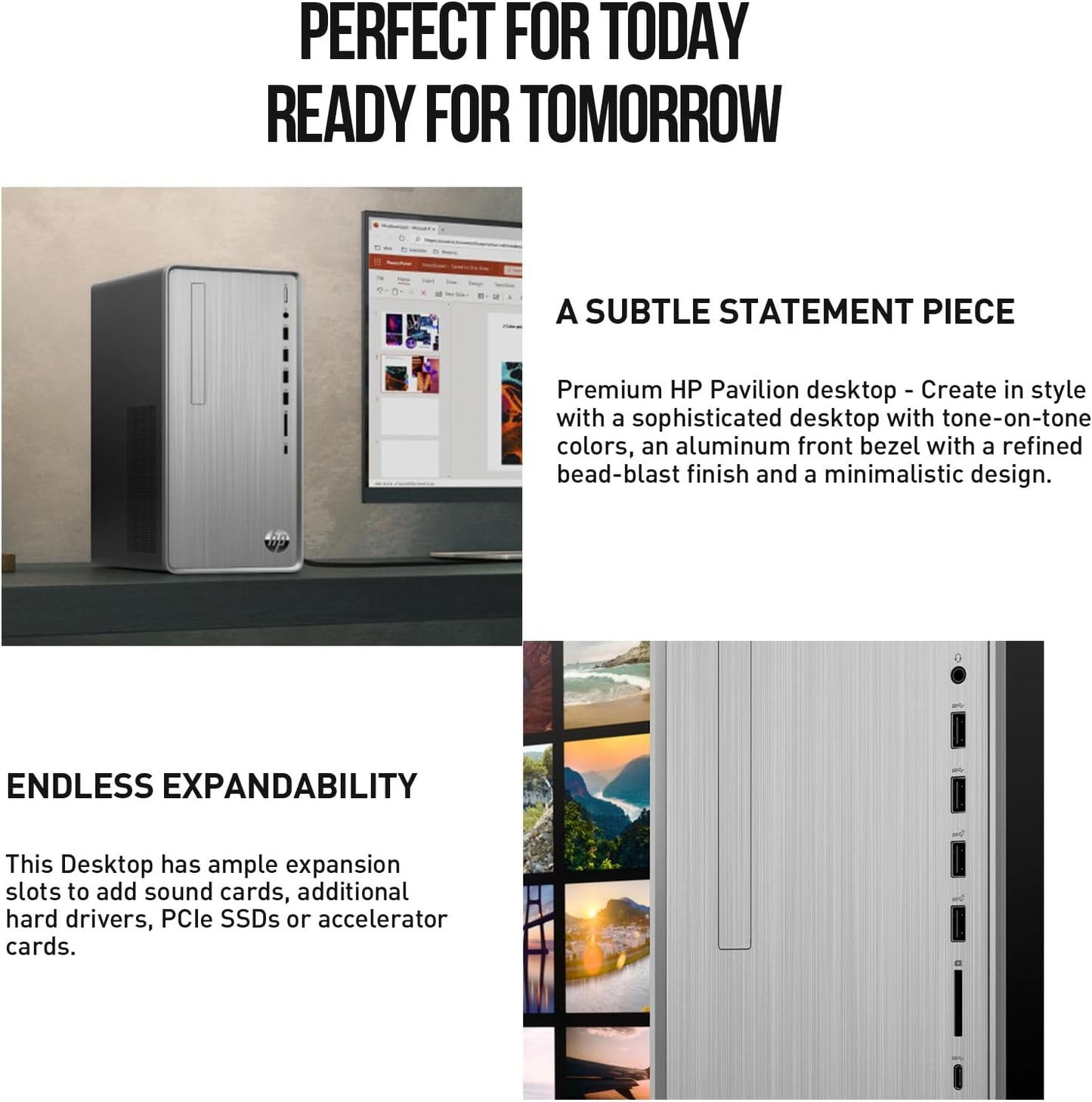 HP Ryzen 5 Desktop, 32GB RAM, 1TB SSD, Windows 11 Pro & Office