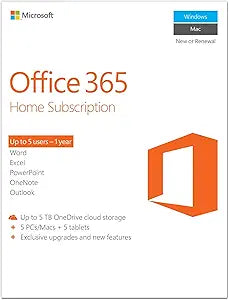 Microsoft 6GQ-00842 Office 365 Home 5 Users