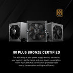 MSI 306-7ZP2B11-CE0 MAG A650BN 650W 80+ Bronze PSU