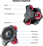 NEEWER LP64 Tripod Head Leveling Base Camera Leveler