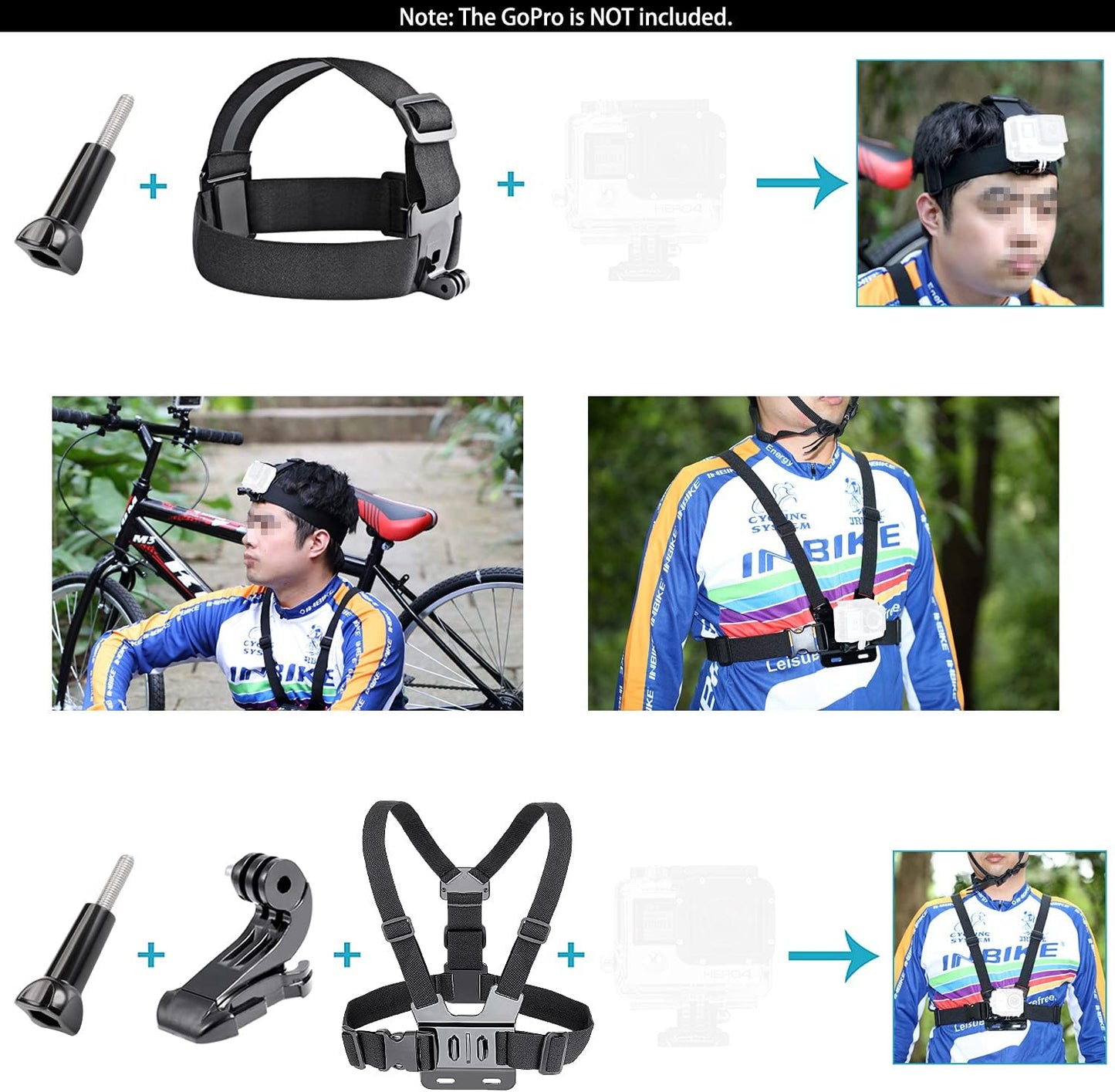 Neewer Action Camera 50-in-1 Accessory Super Clamp Kit
