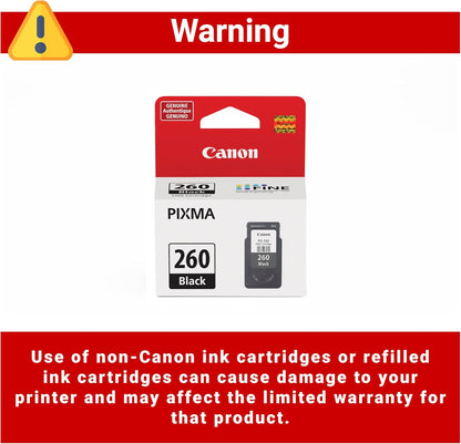 Canon 3707C001 PG-260 Black Genuine Ink Cartridge