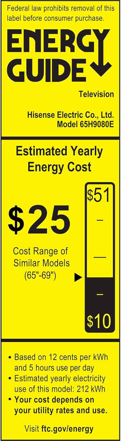 Hisense 65H9080E 65-Inch 4K ULED Smart TV