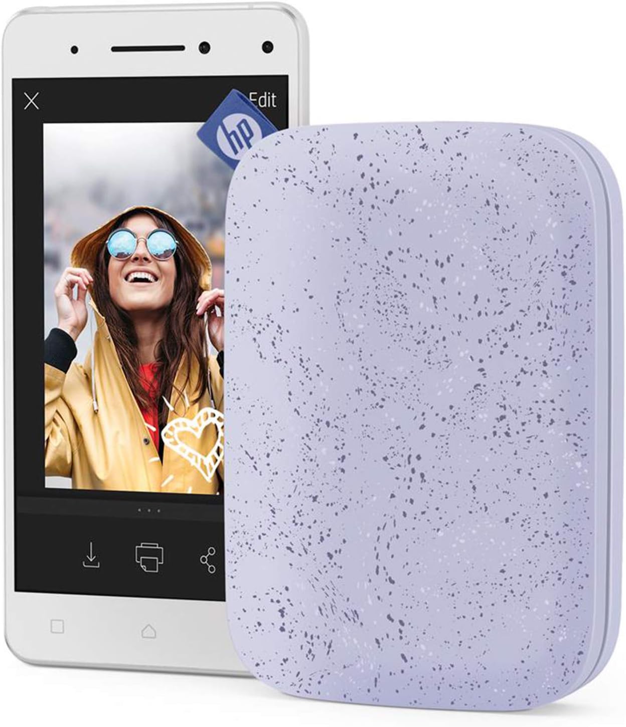 HP HPISPPR Sprocket 2x3" Portable Photo Printer Purple