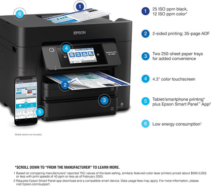 Epson Workforce Pro WF-4833 Wireless All-in-One Printer