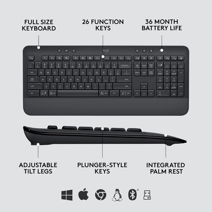 Logitech 920-010909 Signature MK650 Wireless Keyboard and Mouse Combo