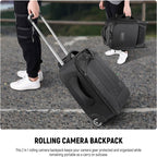 Neewer 10090736 2-in-1 Wheeled Camera Backpack