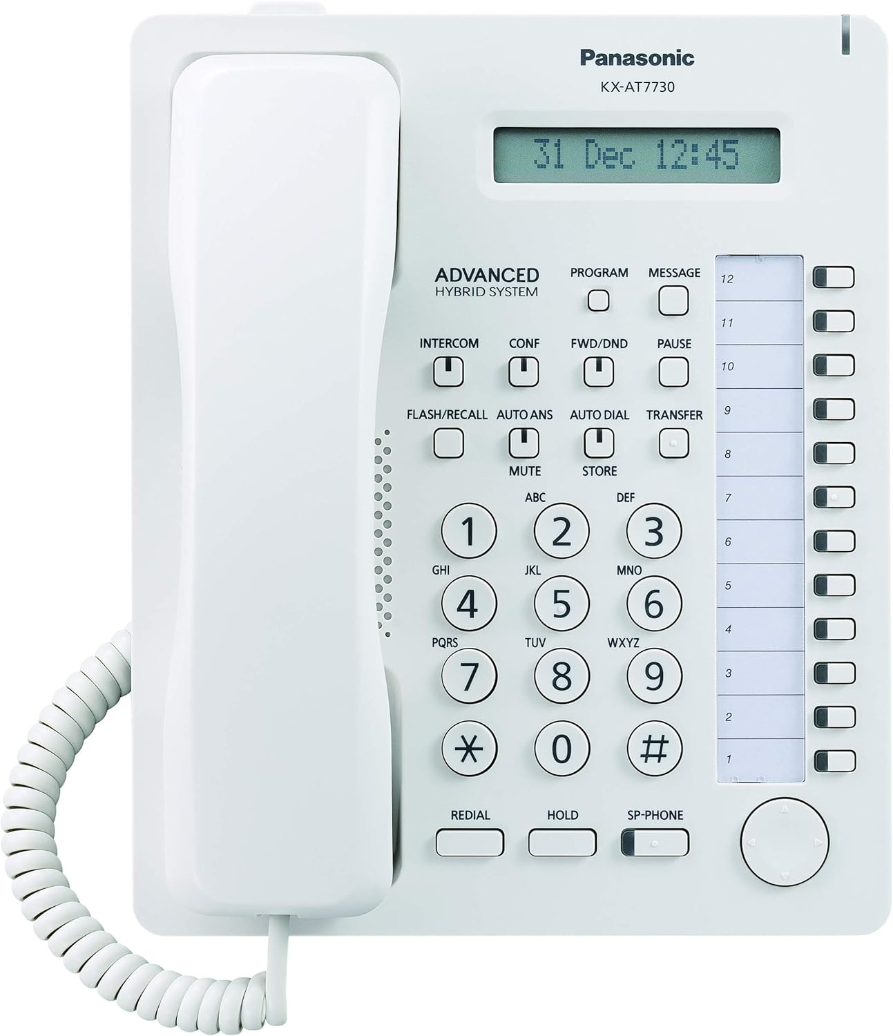 Panasonic KX-AT7730 Corded Business Telephone - White